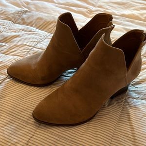 Tan suede boots